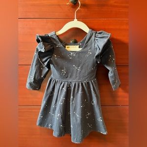 Monica + Andy double ruffle swing dress. Constellation print. Size 12-18 months